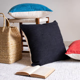 20" Onyx Linen Blend Throw Pillow Cover