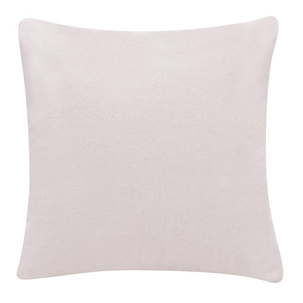 20" Black Linen Blend Throw Pillow Cover
