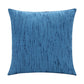 20" Blue Linen Blend Throw Pillow Cover
