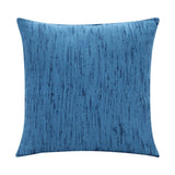 20" Blue Linen Blend Throw Pillow Cover