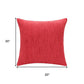 20" Coral Linen Blend Throw Pillow Cover