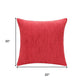 20" Pink Linen Blend Throw Pillow Cover