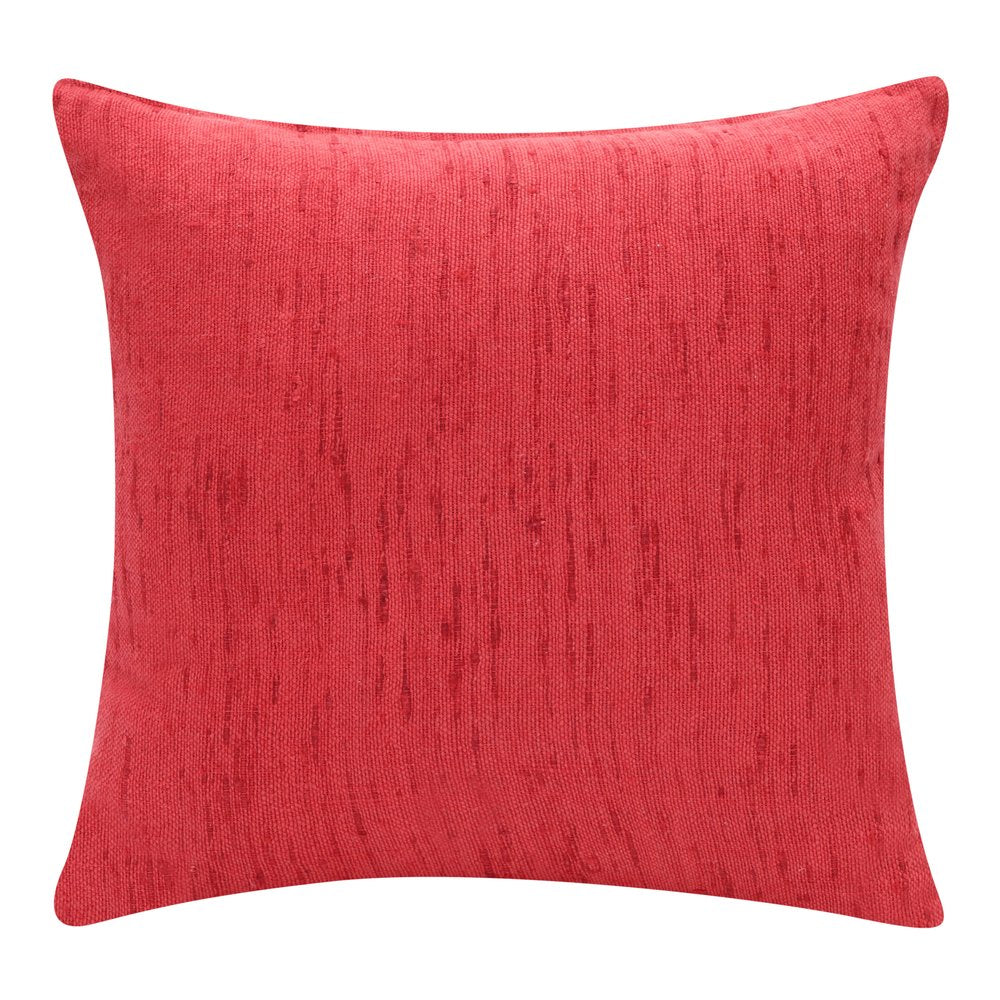20" Coral Linen Blend Throw Pillow Cover