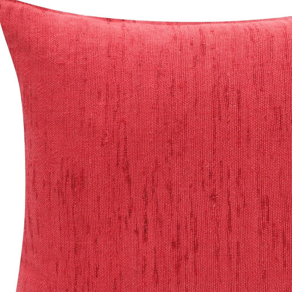 20" Pink Linen Blend Throw Pillow Cover