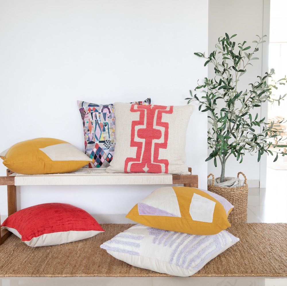 20" Coral Linen Blend Throw Pillow Cover