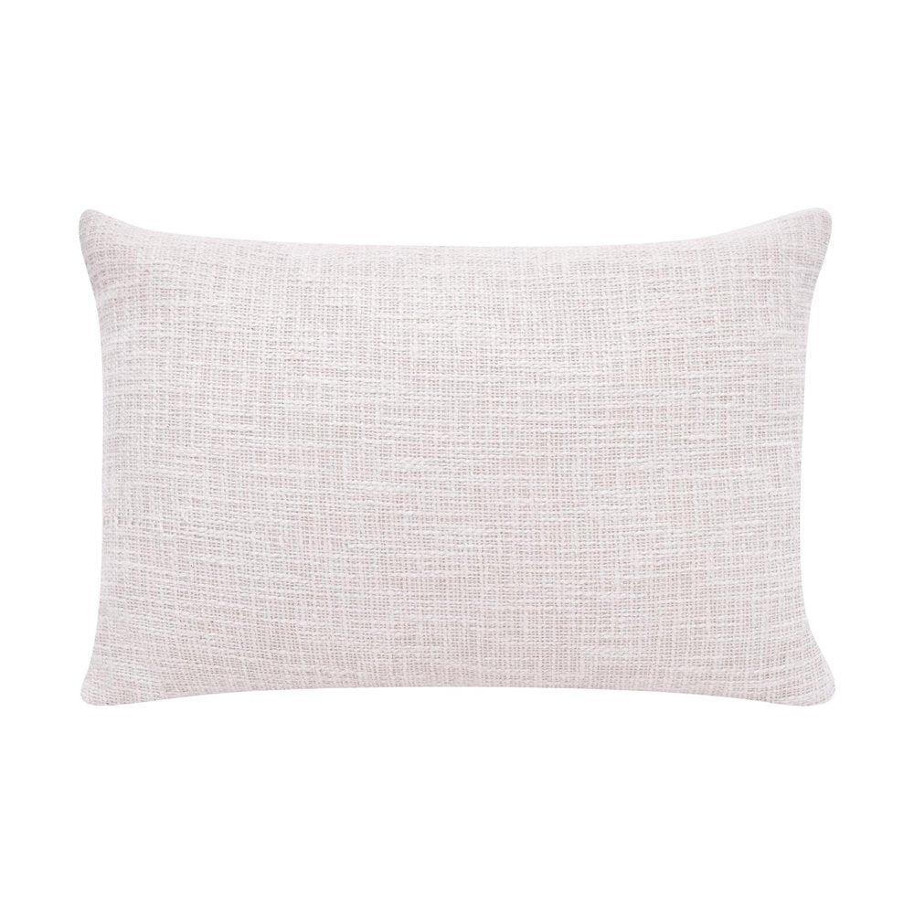 16" X 24" Black And Ivory Lumbar Geometric Cotton Blend Throw Pillow Cover