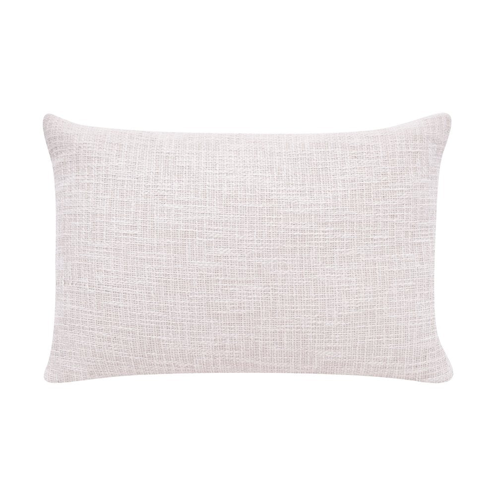 16" X 24" Black And Ivory Lumbar Geometric Cotton Blend Throw Pillow Cover