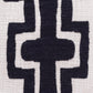 20" Black And Ivory Geometric Cotton Blend Throw Pillow Cover