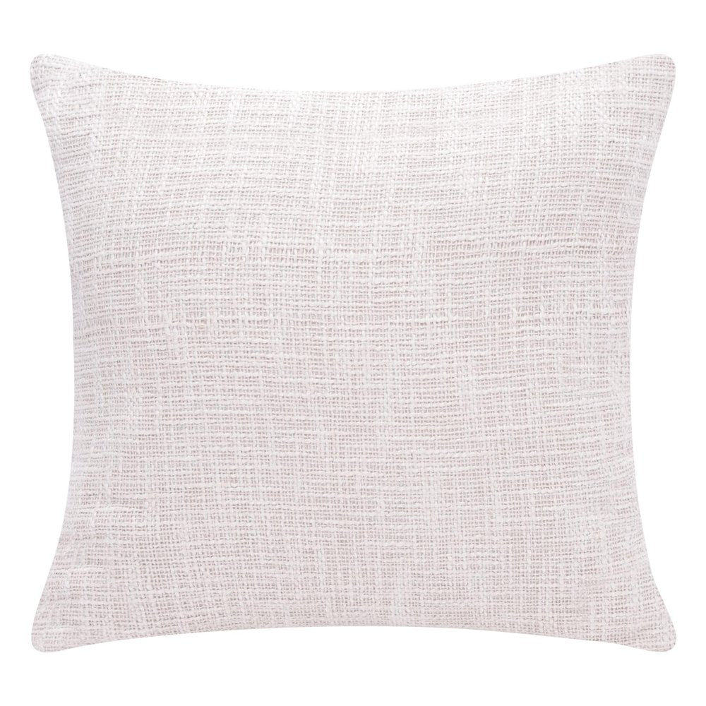 20" Black And Ivory Geometric Cotton Blend Throw Pillow Cover
