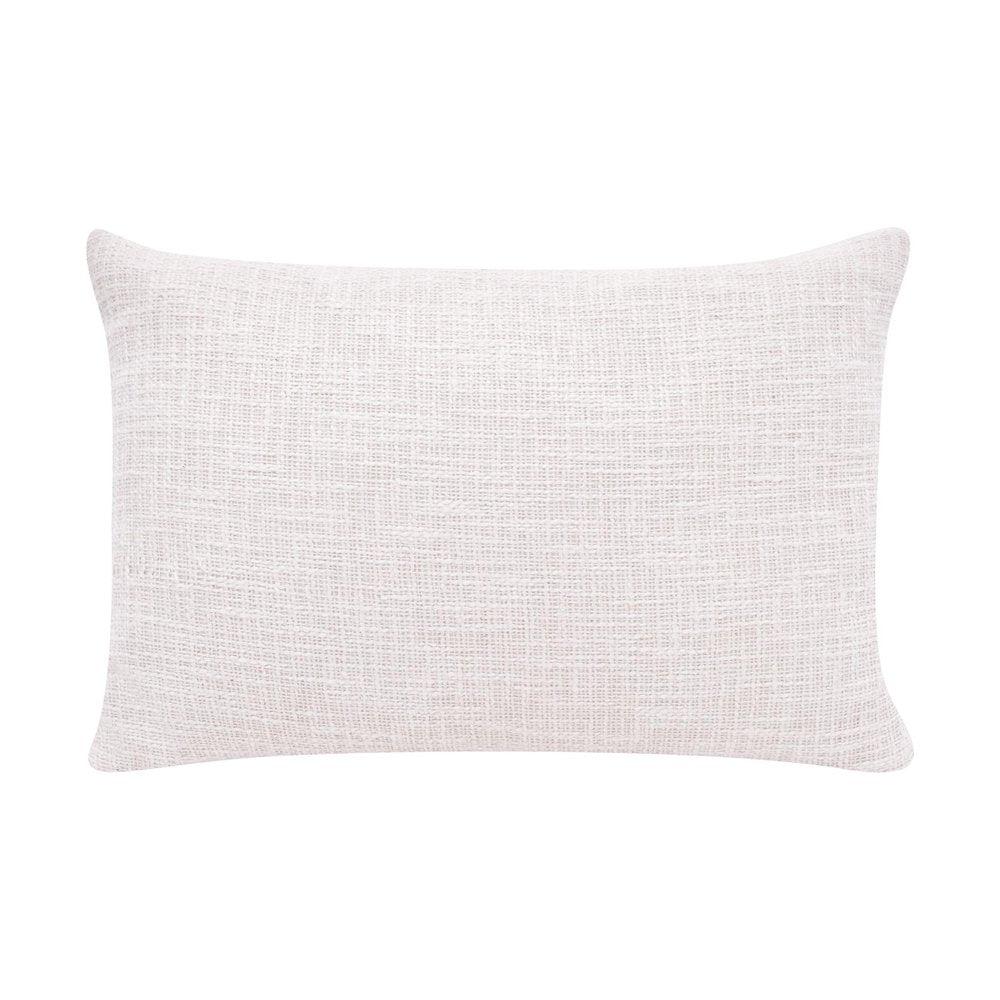 16" X 24" Blue And Ivory Lumbar Geometric Cotton Blend Throw Pillow Cover