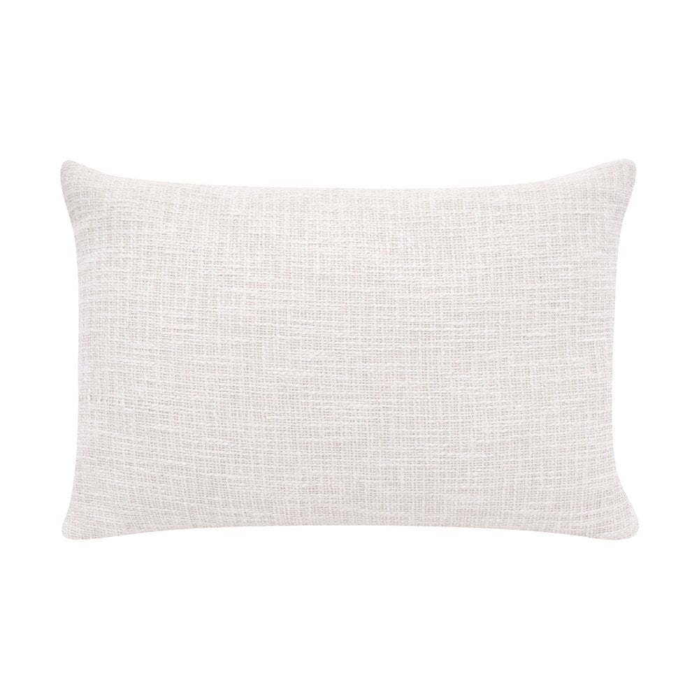 16" X 24" Blue And Ivory Lumbar Geometric Cotton Blend Throw Pillow Cover