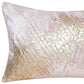 16" X 24" Gold And Pink Lumbar Abstract Throw Pillow Cover with Glitter