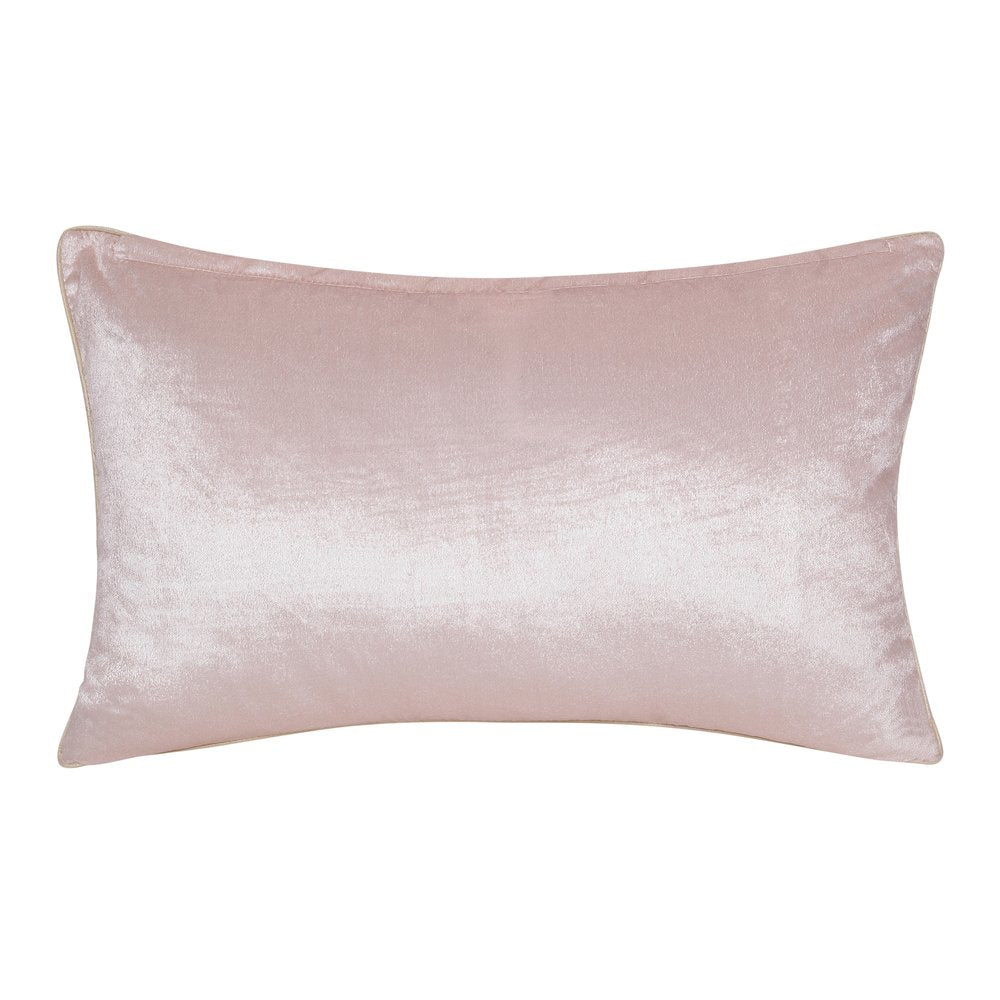 16" X 24" Gold And Pink Lumbar Abstract Throw Pillow Cover