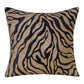 20" Gold And Black Abstract Throw Pillow Cover