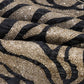 20" Gold And Black Abstract Throw Pillow Cover with Glitter