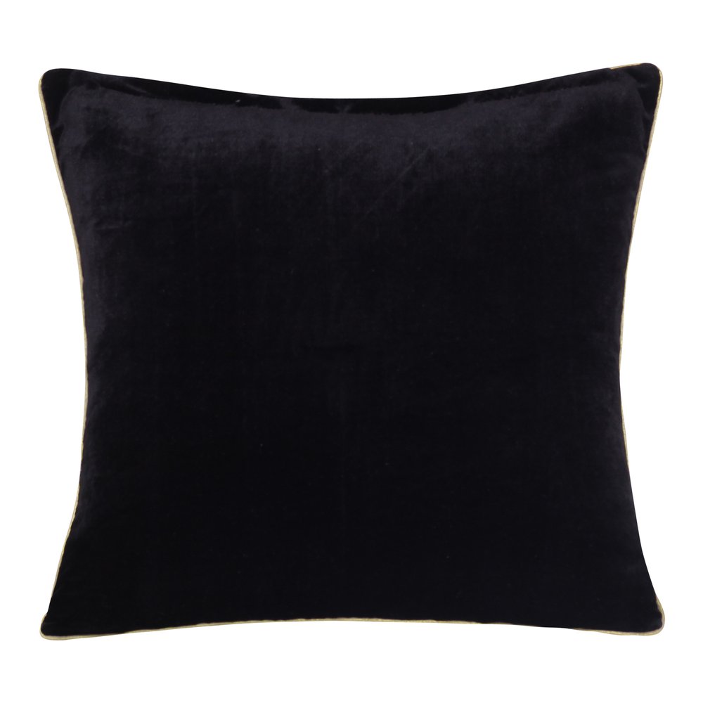 20" Gold And Black Abstract Throw Pillow Cover with Glitter