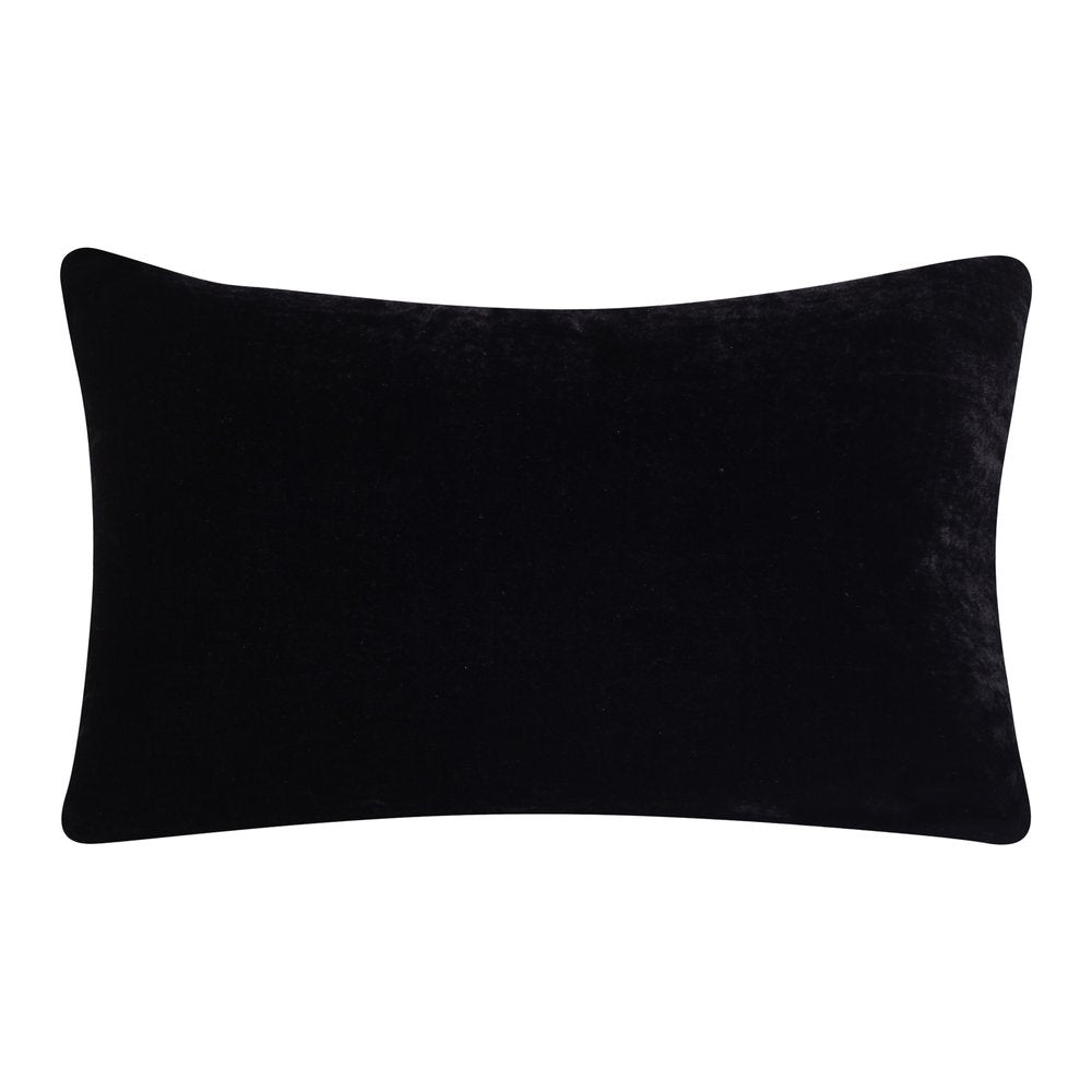 16" X 24" Gold And Black Lumbar Abstract Throw Pillow Cover with Sequin