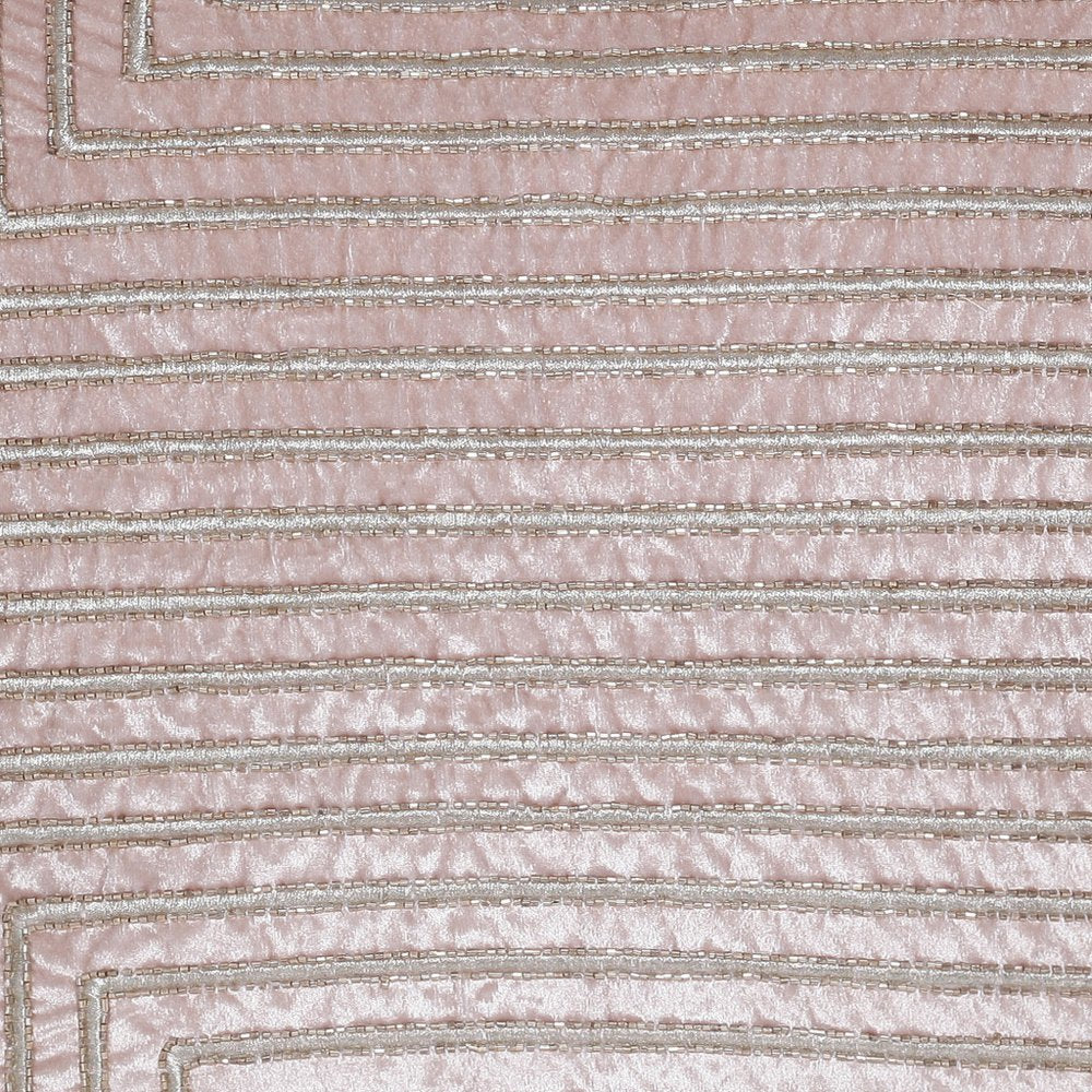 20" Pink And Gold Geometric Throw Pillow Cover