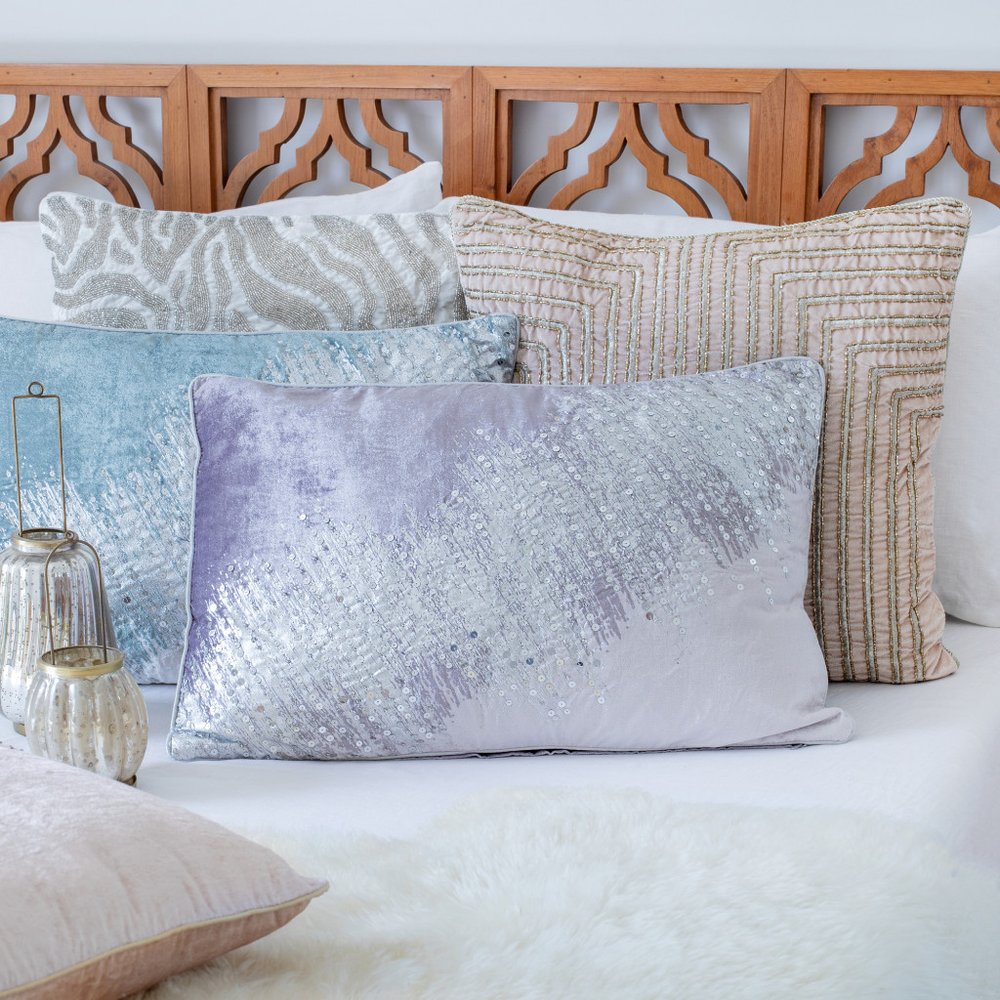 20" Pink And Gold Geometric Throw Pillow Cover