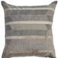 20" Gray And Beige Striped Wool Blend Throw Pillow Cover