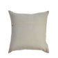 20" Gray And Tan Striped Faux Leather Throw Pillow Cover