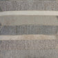 20" Gray And Tan Striped Faux Leather Throw Pillow Cover