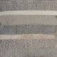 20" Gray And Beige Striped Wool Blend Throw Pillow Cover