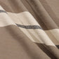 20" Brown And Ivory Striped Cotton Throw Pillow Cover