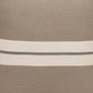 24" Brown And Ivory Striped Cotton Throw Pillow Cover
