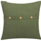 20" Forest Green Cotton Throw Pillow Cover