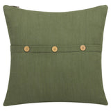 20" Forest Green Cotton Throw Pillow Cover