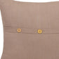 20" Brown Cotton Throw Pillow Cover