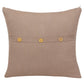 24" Brown Cotton Throw Pillow Cover