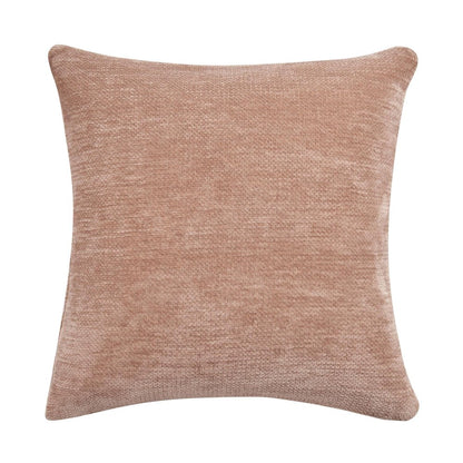 20" Beige Beach Chenille Throw Pillow Cover