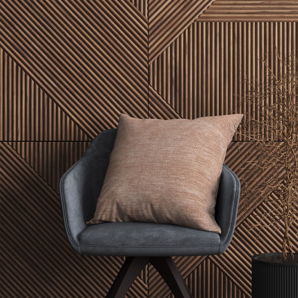 20" Beige Chenille Throw Pillow Cover