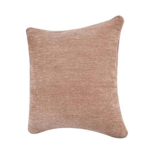 20" Beige Chenille Throw Pillow Cover
