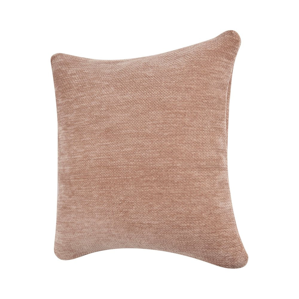 20" Beige Beach Chenille Throw Pillow Cover