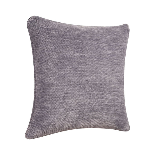 20" Gray Chenille Throw Pillow Cover