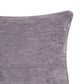 20" Gray Beach Chenille Throw Pillow Cover