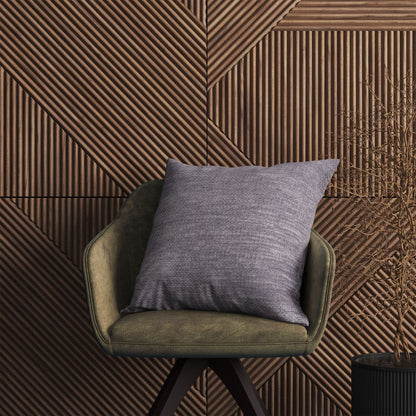 20" Gray Chenille Throw Pillow Cover