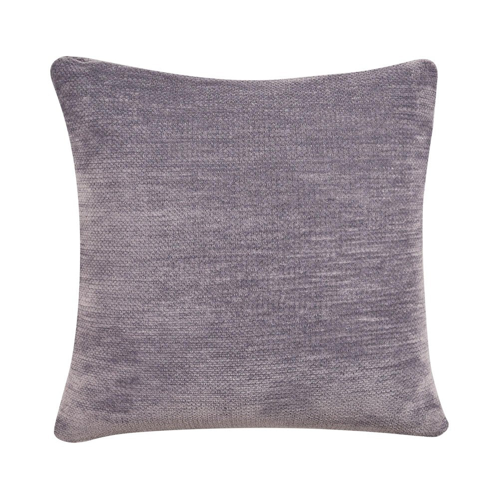 20" Gray Beach Chenille Throw Pillow Cover