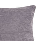 20" Gray Chenille Throw Pillow Cover