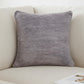 20" Gray Chenille Throw Pillow Cover