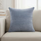 20" Blue Chenille Throw Pillow Cover