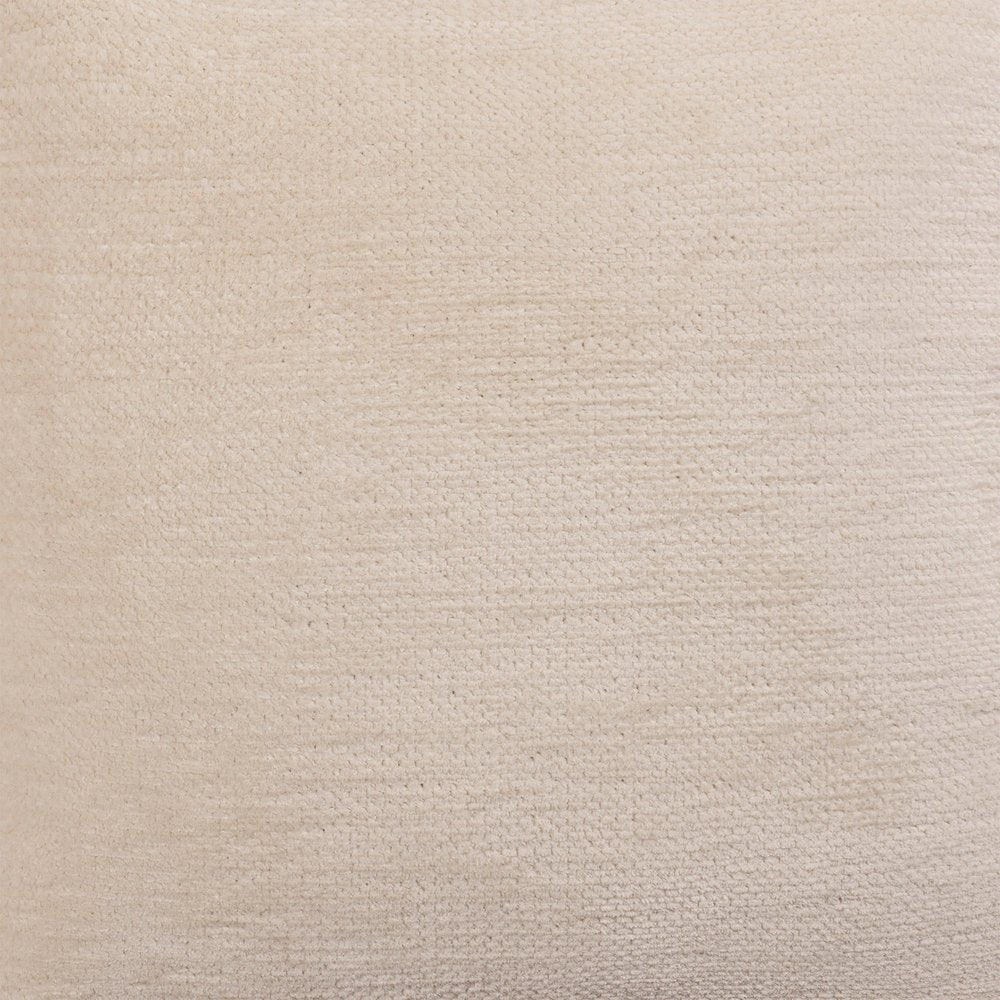 20" Ivory Chenille Throw Pillow Cover