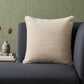 20" Ivory Chenille Throw Pillow Cover