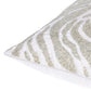 20" Ivory And Silver Throw Pillow Cover with Texture