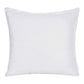 20" Ivory And Silver Geometric Throw Pillow Cover