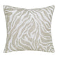 20" Ivory And Silver Throw Pillow Cover with Texture
