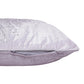 16" X 24" Gray And Silver Lumbar Throw Pillow Cover with Texture